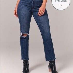 Abercrombie & Fitch The Ankle Straight Ultra High Rise 34/18R